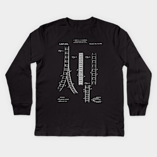 Movie Filmstrip Patent Art Kids Long Sleeve T-Shirt